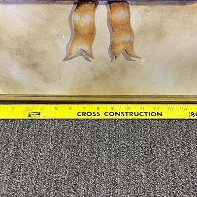 Tri Fold Dog Screen Fireplace Cover Floor Art