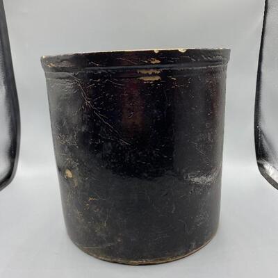 Vintage Painted Ceramic Crock