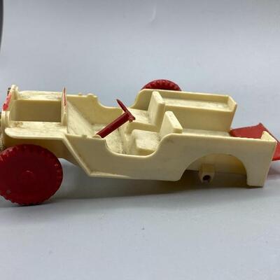 Set of 3 Vintage Plastic Toy Cars *One Missing Wheel*