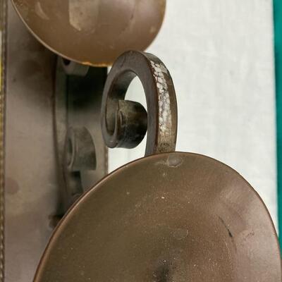 Large Metal Scroll Triple Candle Holder