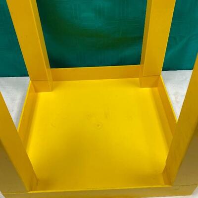 Primary Yellow Plastic Side Table