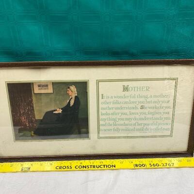 Vintage "Mother" Wall Art