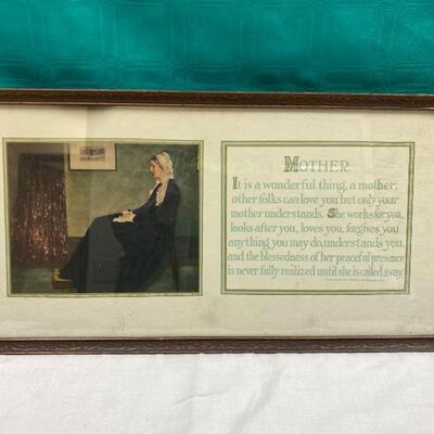 Vintage "Mother" Wall Art