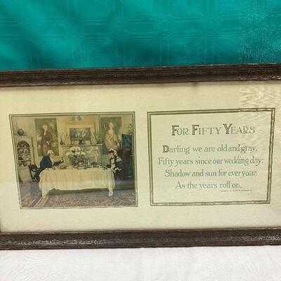 "For Fifty Years" Wall Art