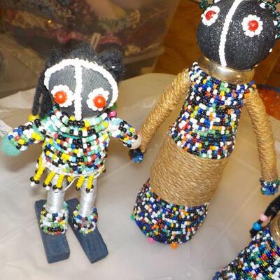 African hand made dolls.