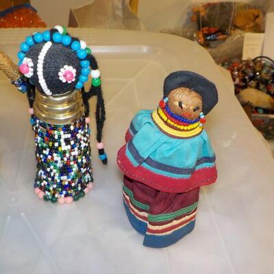 African hand made dolls.