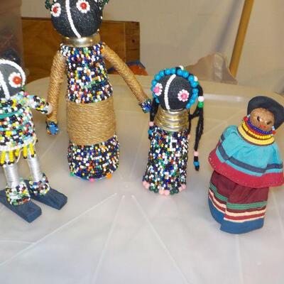 African hand made dolls.