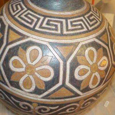 Hand Made Navaho Vase lg. 24 in.