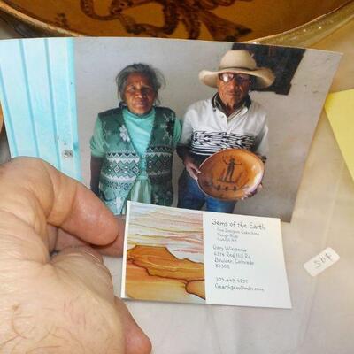 2 Hand crafted Mexican made designer plates. 