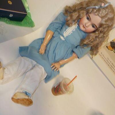 Super large  vintage german Bisque Doll.