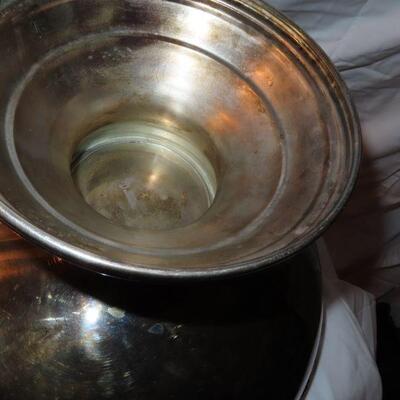 Silverplate punch bowl