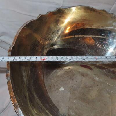 Silverplate punch bowl