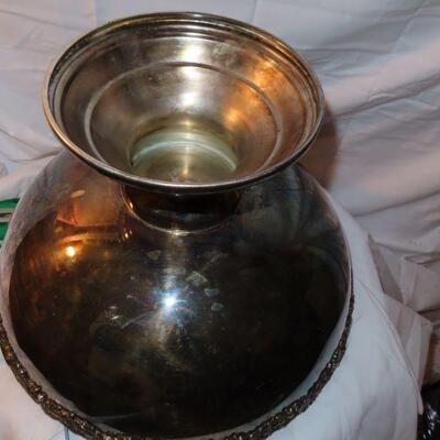 Silverplate punch bowl