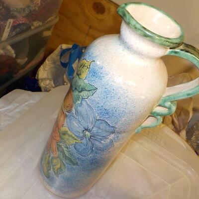 Hand Crafted Pitcher and Salad Bowl by Elgato and Capelo.