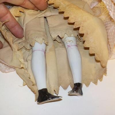12 in German Porcelain Doll approx. 1800's>