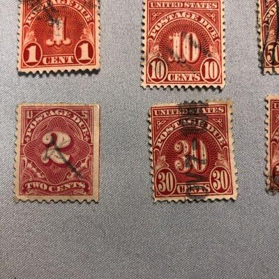 Lot 26 - 12 US Postage Due Stamps