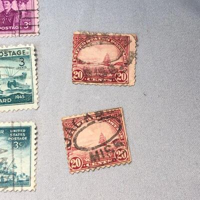 Lot 39 - 4 FDR Stamps, 2 Golden Gate Stamps, 4 Military Stamps