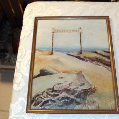 Oysterville print, framed (#37)