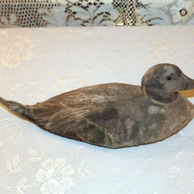 Vintage canvas duck decoy (#69)