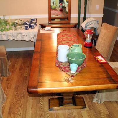 Brazilian cherry dining table, 84" x 36" x 30" (#85)