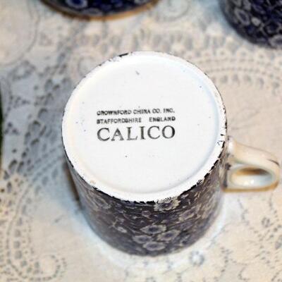 Nine pieces Crownford Calico china  (#90)