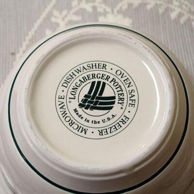 Set of three Longaberger mixing bowls (#97)