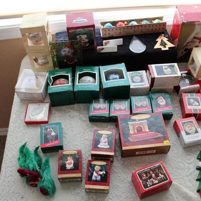 Table of 45 hallmark ornaments (#108)