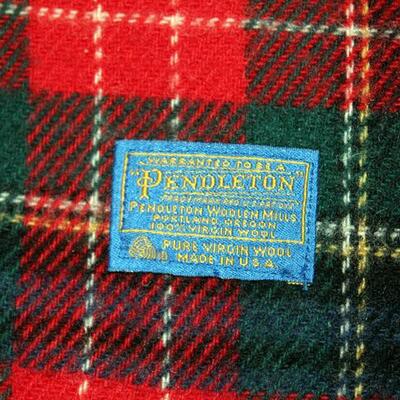 Vintage Pendleton blanket, plaid (#122)