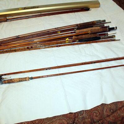 Prouter? 4 pc split bamboo fly rod, with Martin Reel (#139)
