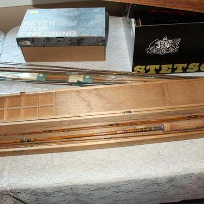 Nikko Japanese import split bamboo fly rod, original box (#142)