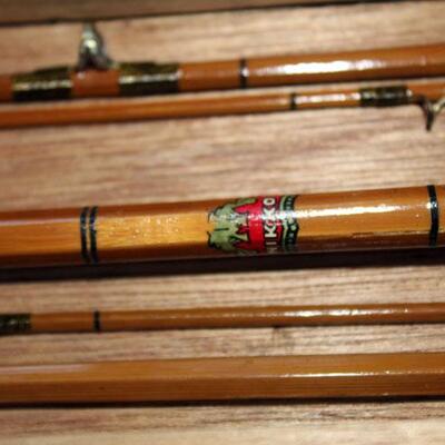 Nikko Japanese import split bamboo fly rod, original box (#142)
