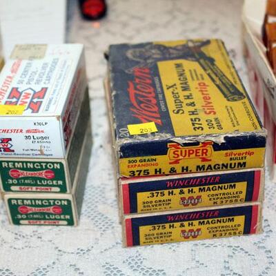 375 H&H magnum ammo, 60 rounds (#203)