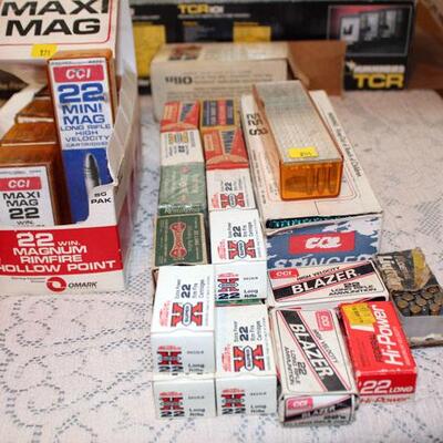 .22 LR ammo, 22 boxes, 1100 rounds (#204)