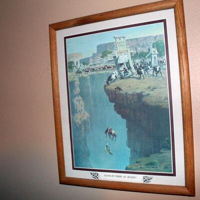 Lloyd Mitchell print, 15" x 19", framed (#224)