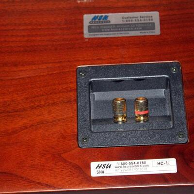 High end HSU Research HC-1 woofer with  pair HB-1 satellite speakers (#233)