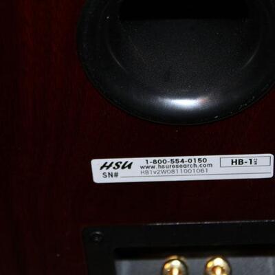 High end HSU Research HC-1 woofer with  pair HB-1 satellite speakers (#233)