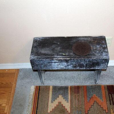 Small primitive wood bench (#237)
