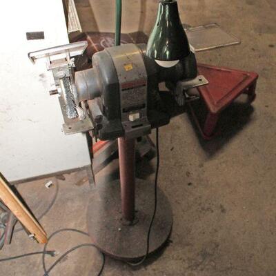 Craftsman grinder on a stand, partially disassembled (#255)