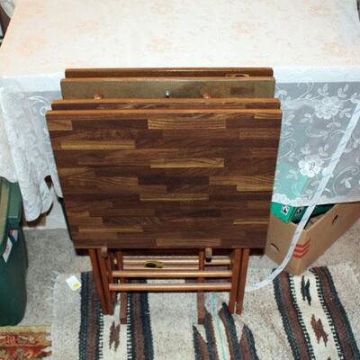 Vintage Sheib TV tray set (#273)