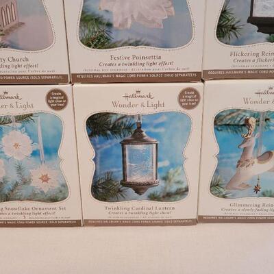 Lot 11: Assorted Hallmark MAGIC CORD Christmas Ornaments 