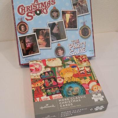 Lot 21: New A CHRISTMAS STORY Board Game + New CHRISTMAS Hallmark Puzzle  