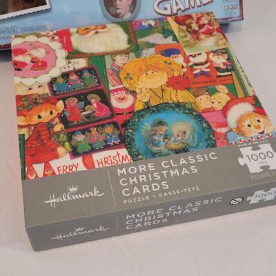 Lot 21: New A CHRISTMAS STORY Board Game + New CHRISTMAS Hallmark Puzzle  
