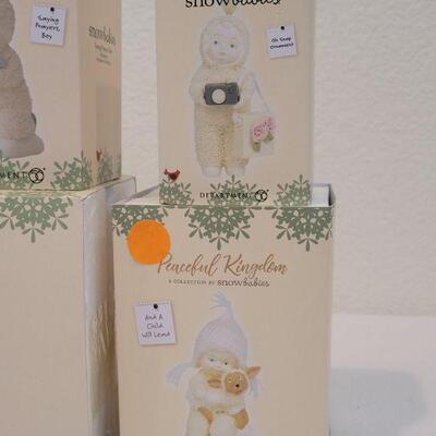 Lot 23: Assorted Dept. 56 Snowbabies Christmas Figures
