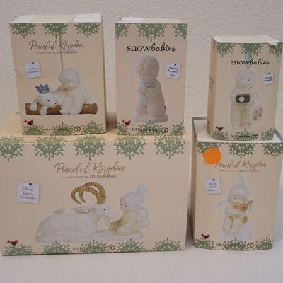 Lot 23: Assorted Dept. 56 Snowbabies Christmas Figures
