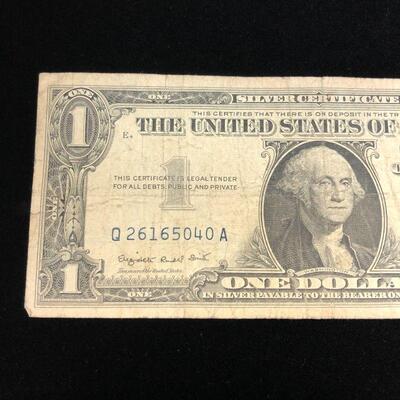 Lot 1 - 1957 A Blue Seal Silver Certificate