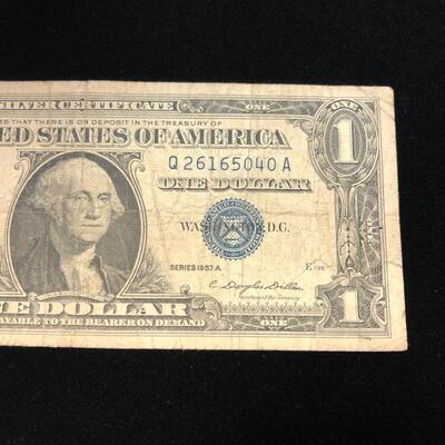 Lot 1 - 1957 A Blue Seal Silver Certificate