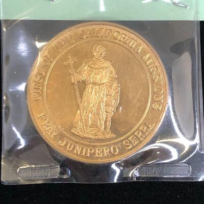 Lot 5 - Commemorative Coin Mission San Diego de Alcala