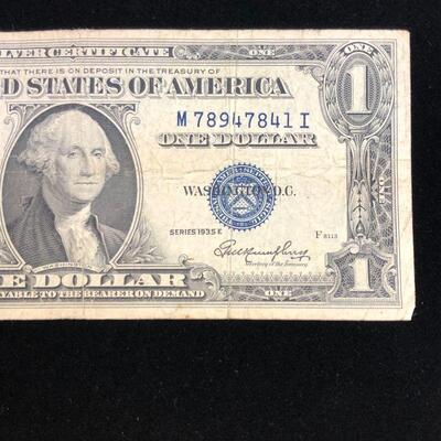 Lot 8 - 1935 E Blue Seal Silver Certificate