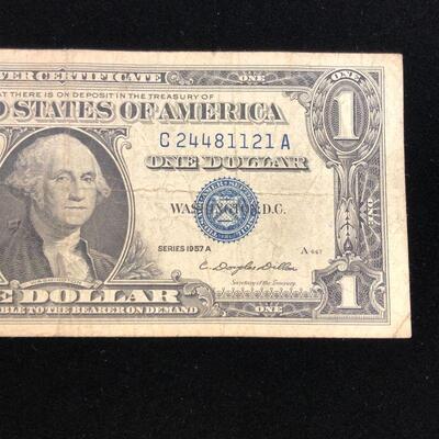 Lot 10 - 1957 A Blue Seal Silver Certificate