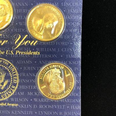 Lot 12 - 1997 Presidential Coins Solid Brass